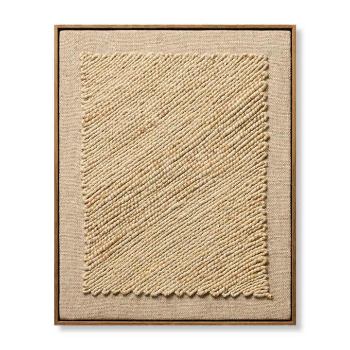 Meandering Road Beige/Beige 2'x2'6" Wall Art